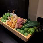 Yakuzen Hinabe Oshidori - 野菜・きのこ盛り