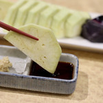 波へい - みずみずしい水なすの刺身が最高