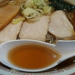 照月 - ワンタンメン細麺普通盛
