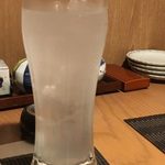 対馬のどぐろとイカ活き造り 博多 魚蔵 - ご当地ハイボール　590円
      