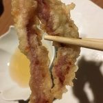 対馬のどぐろとイカ活き造り 博多 魚蔵 - あと造りげそ天