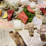 御料理 うえの - 本日も盛りだくさんのお造り。。。新地一！関西一！