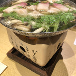 御料理 うえの - はりはり鍋。。。春の夜はまだ寒い日もあるので、ね。お出汁が秀逸。おいしかった(о´∀`о)