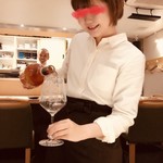 御料理 うえの - いつもの可愛いスタッフちゃんの代わりに福原愛ちゃんが居た♡(*≧∀≦*)愛ちゃんに激似のかわい子ちゃんです♡