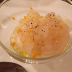 Enoteca Vita - 白海老と玉葱のパンナコッタ
