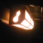 瓢亭 本店 - 茶室内の照明