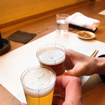 隆兵そば - 乾杯〜♪