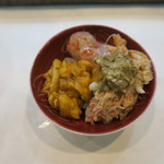 寿司栄 - 天草雲丹、縞海老、雲丹毛蟹