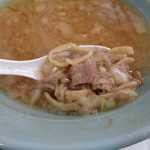 ラーメン そら - こんな感じで底にいっぱい残ってますよ