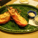 伊古奈 - 伊勢海老の鬼殻焼と胡麻豆腐