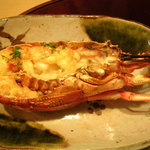 伊古奈 - 鉢肴　伊勢海老の鬼殻焼。