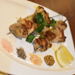 ワインバー バッカス - 地鶏のブロシェット（８００円）