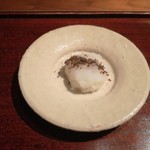 神楽坂 石かわ - 餅米？の上に白エビ