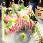 やまよこ鮮魚店 - 鮮魚5点盛り