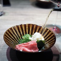 USHIGORO S. GINZA - 田村牛サーロインのしゃぶしゃぶ　噴火湾毛ガニ　筍　わかめ