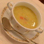 インペリアルバイキング サール - 土日祝日ディナー（８，７００円＋サービス料１０％）の『ドライビーフと大麦のポタージュ』２０１９年３月