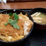 ごはん処 かつ庵 - カツ丼 ・つゆだく依頼     お味噌汁付