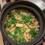 うを徳 - 2019.4 京都物集女タケノコ・うすいえんどう・木の芽 炊き込みご飯