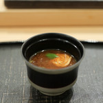 あま木 - 焼いた湯葉の赤出汁☆