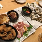 Kaki Sakaba Suzukinchi - ・「牡蛎づくしコース全10品①」