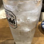 市場酒舗 - 芋焼酎（黒霧島）ソーダ割り 400円