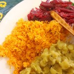 ロイヤルグリーン レストランアンドバー - 日替わりマトンカレー(ダルカレー、ココナッツサンボル、ビーツ)