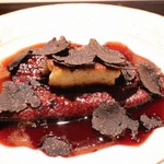 うなぎ時任 - うなぎの赤ワイン煮フォアグラとトリュフをたっぷりと