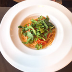 クッチーナイタリアーナ タマナハ - 料理写真:春菊とトマトのパスタ