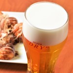 タコマル - グラス・泡を最高の状態にして美味しい生ビールをお客様へお届け致します。