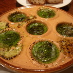 グリエ ジョー - エスカルゴのブルゴーニュ風パン添え（1,000円）