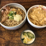 更科 - ぶっかけそば定食(温)