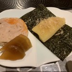 宝すし - あん肝＋奈良漬け、かずのこ