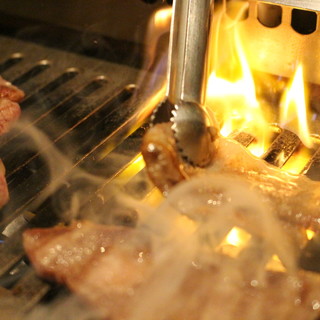 Delicious Yakiniku (Grilled meat) marinated in our special sauce