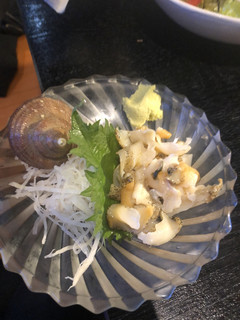 Amiyaki Ninomiya - 本日のおすすめつぶ貝刺