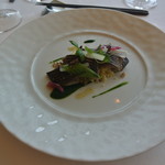 フレンチレストラン ミクニ サッポロ - にしんのマリネ 春菊のピューレ