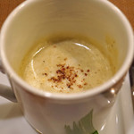 レンゲ - 牛蒡のポタージュ　ミモレット　山椒の風味で