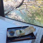 米増 - 参考写真、次の朝一人花見朝ご飯