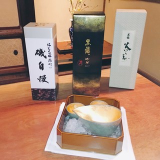 季節やお料理に合った日本酒をご用意しております。