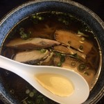 お食事処さしば - 2019年4月訪問時はカツオだしの効いた伊良部そばを頂きました