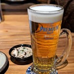 炊き餃子と九州の炉端酒場 晴レトキ - 生ビール（神泡香るエール）