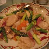 桂花苑 - ホッキ貝とホタテの炒めもの