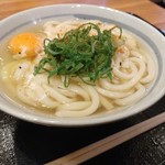 親父の製麺所 - 月見うどん。