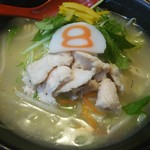 ８番らーめん - ゆず塩らーめん。