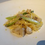 THE KAWABUN NAGOYA - 錦爽鶏とアスパラガスのレモンクリームタリアテッレ（ハーフサイズ）