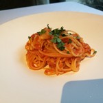 THE KAWABUN NAGOYA - 桜海老と春キャベツのトマトスパゲッティーニ（ハーフサイズ）