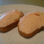 トラットリア ピチコラージョ - ランチ：タラモのブルスケッタ