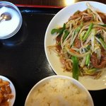 竹園 - 肉と野菜の炒め定食
