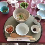 サンロイヤルゴルフクラブ - ●魚介類と野菜の韓国粥650円税込