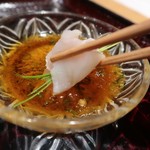 森本 - 自家製のポン酢で頂きます♪