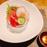 創作天ぷらと酒とワイン ぷらりん - 右下のが自家製醤油。のめる！！